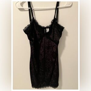 Velvet Lace Mini Dress